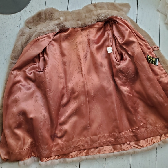 Vintage Tissavel Neutral Faux Fur Coat - Picture 9 of 11